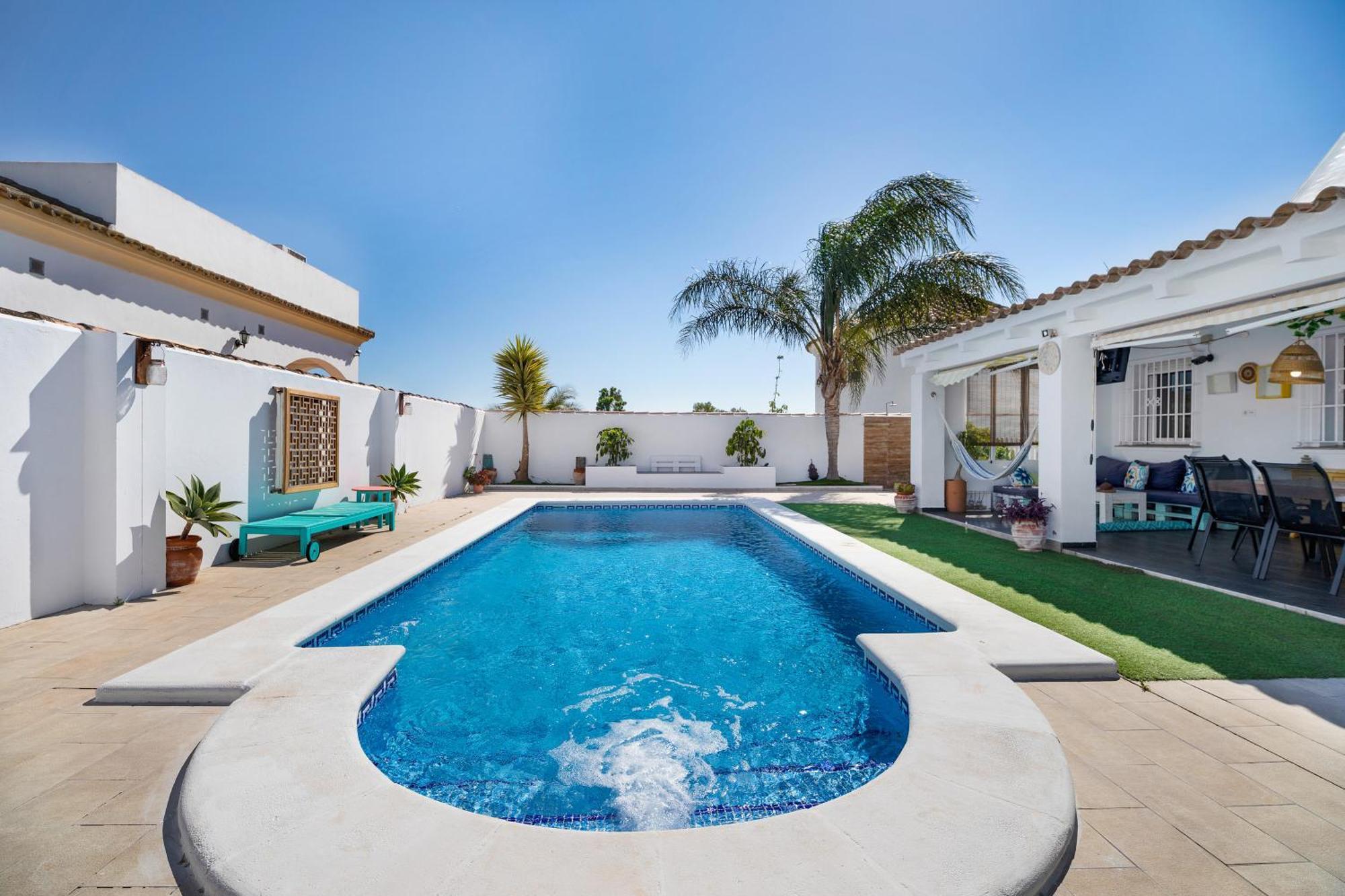 Casa Las Golondrinas-Solo Familias Chiclana de la Frontera Dış mekan fotoğraf